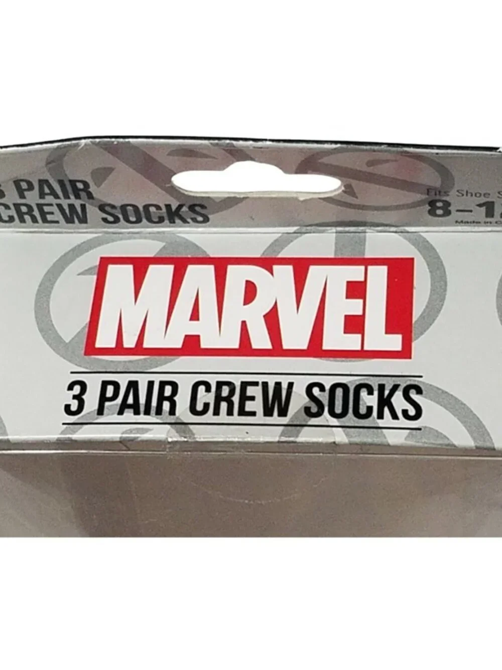 Marvel Deadpool Men's Crew Socks 3 Pair Pack Novelty Graphic Shoe Size 8-12 NIB